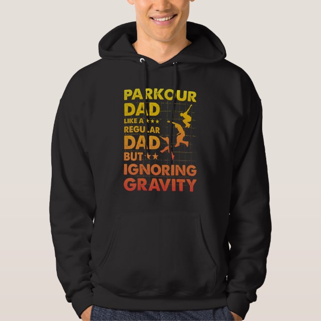 Parkour Dad like a regular Dad but ignoring Gravit Hoodie (Framsida)