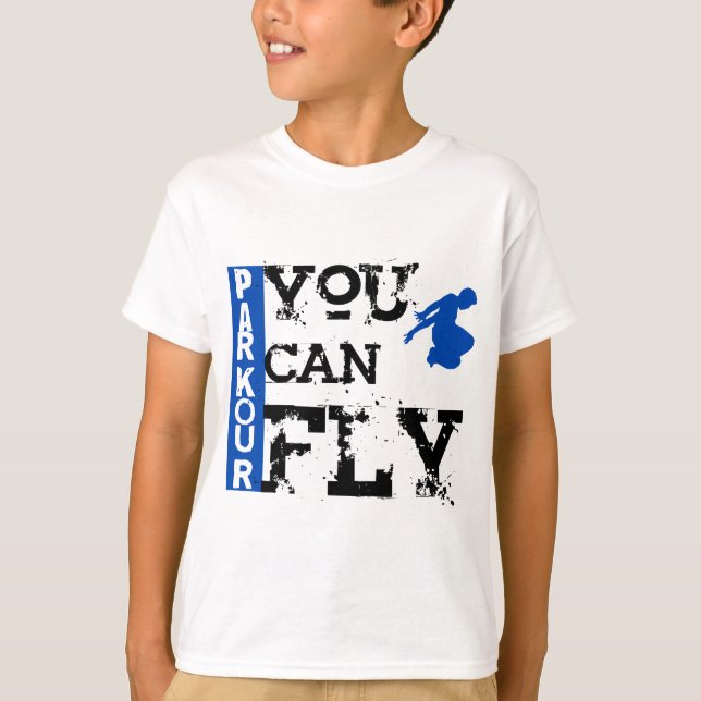 Parkour - du kan flyga t-shirt (Framsida)