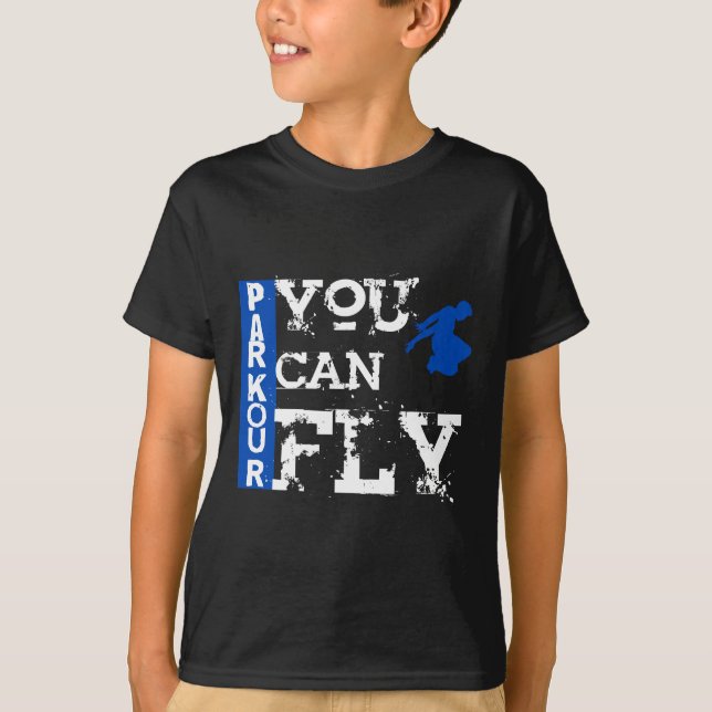 Parkour - du kan flyga t-shirt (Framsida)