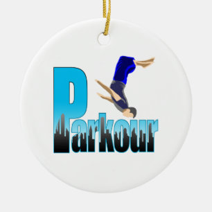 Parkour Extreme Sport Julgransprydnad Keramik