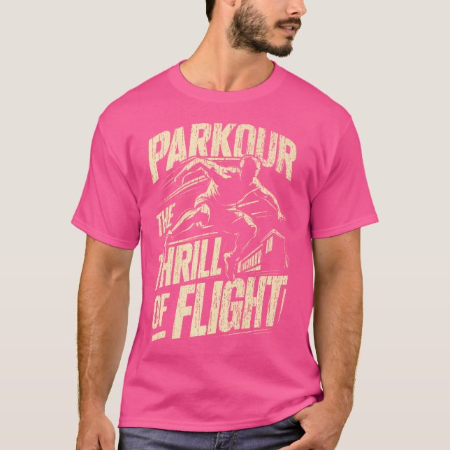 Parkour Flygets Spänning Parkour T Shirt (Framsida)