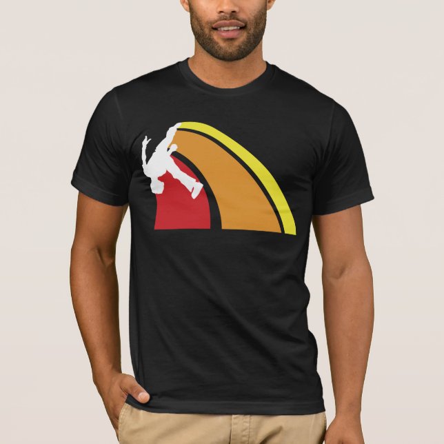 parkour fodrar varma färger tee shirt (Framsida)