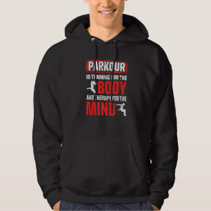 Parkour för Parkour Springer Traceur Freestyle Run Hoodie