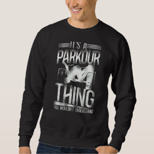 Parkour Free Runeur-Vintagen är en parkour Lång Ärmad Tröja