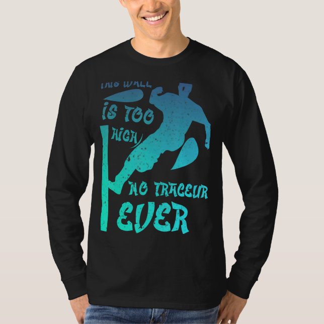 Parkour Free Runing Training Traceur 1 T Shirt (Framsida)