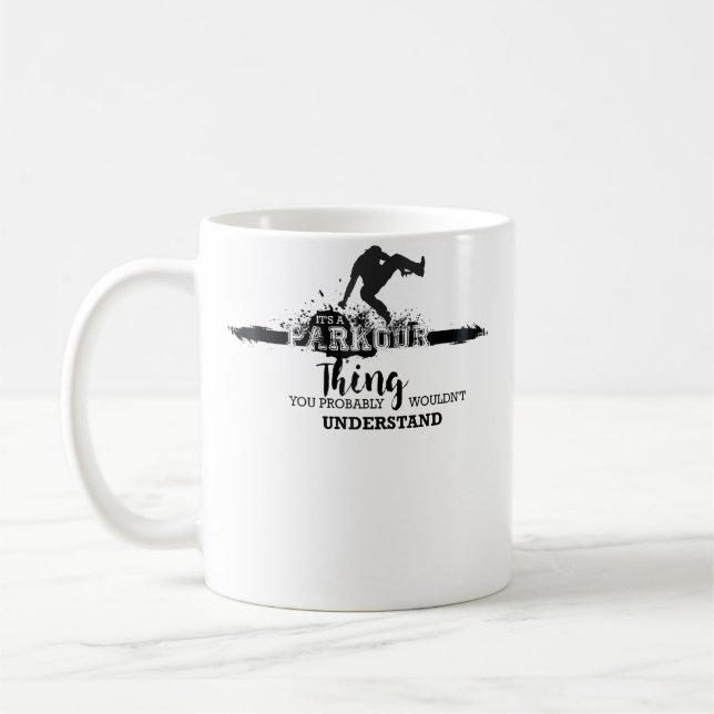 Parkour Free Runner Kaffemugg (Vänster)