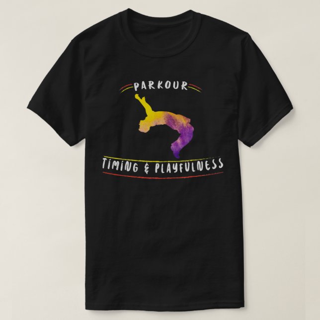Parkour Free Running-presenter T Shirt (Design framsida)