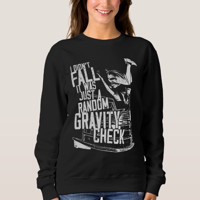 Parkour Free Running Traceur I Didn't Fall It Was  T Shirt (Framsida)