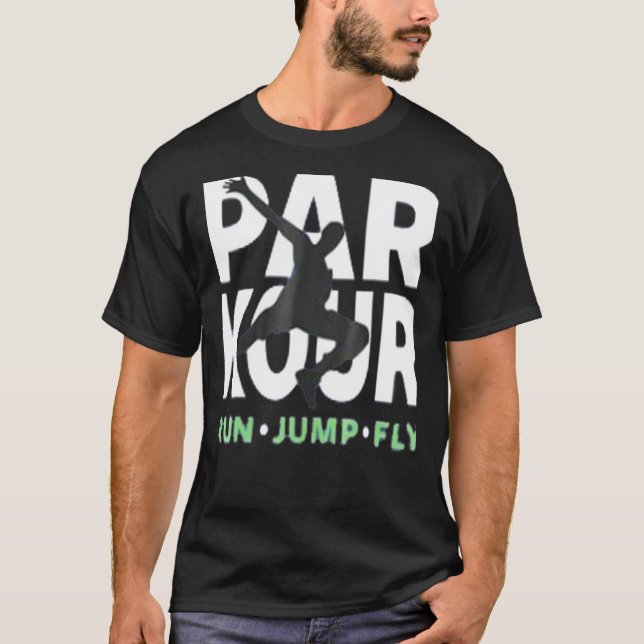 Parkour Free Running Traceur Parkour T Shirt (Framsida)