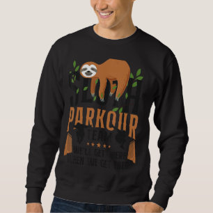 Parkour Free Running Traceur Sloth Parkour Team vi Lång Ärmad Tröja