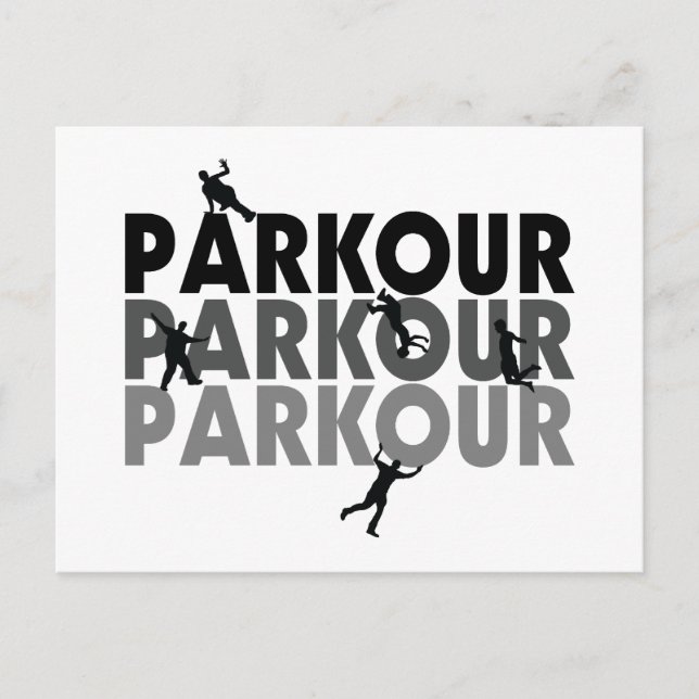 Parkour Free Running Vykort (Framsida)