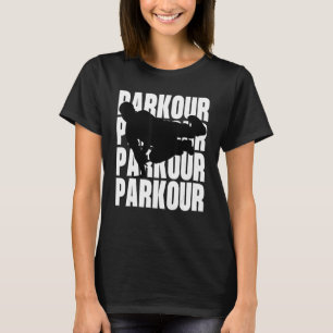 Parkour Freerunner Freerunning Traceur Bold Silhou T Shirt