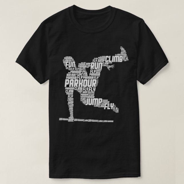 Parkour Freerunner Freerunning Traceur Kids Manar  T Shirt (Design framsida)