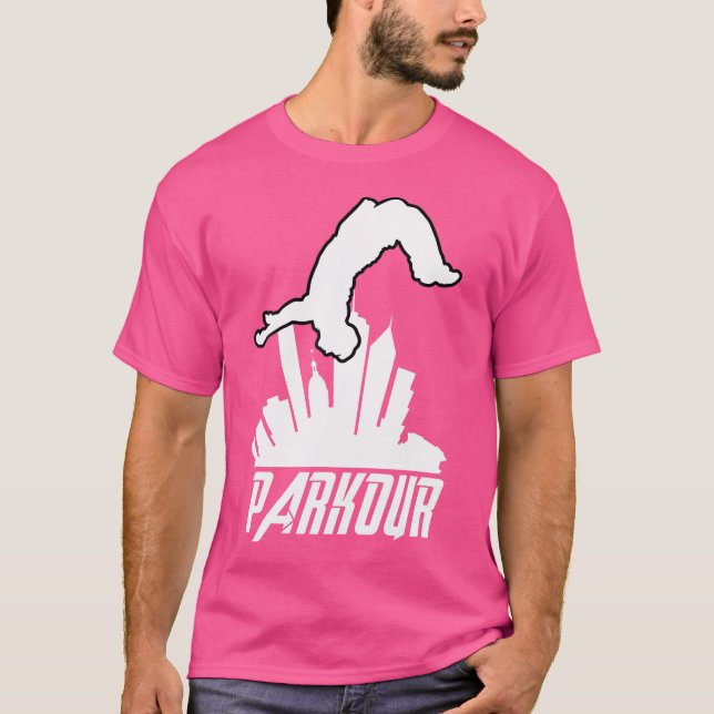 Parkour Freerunner Parkour Löpare Parcour T Shirt (Framsida)