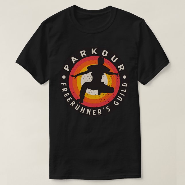 Parkour Freerunners Guild Freerunning T Shirt (Design framsida)