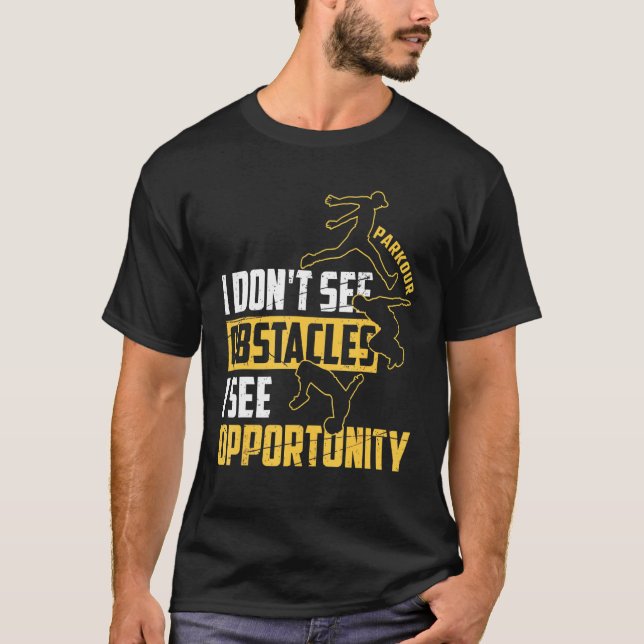 Parkour Freerunning Free Running T Shirt (Framsida)