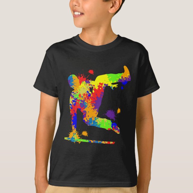 Parkour Freerunning Freerunner Traceur Boys T Shirt (Framsida)