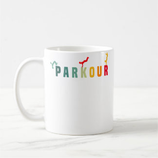 Parkour Freerunning Sports Parkour Shirt Runner Fu Kaffemugg