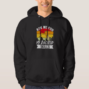 Parkour Freerunning Traceur Atlet Backflip Fråga M Hoodie