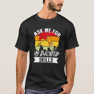 Parkour Freerunning Traceur Atlet Backflip Fråga M T Shirt
