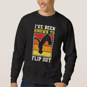 Parkour Freerunning Traceur Atlet Backflip IVe B Lång Ärmad Tröja