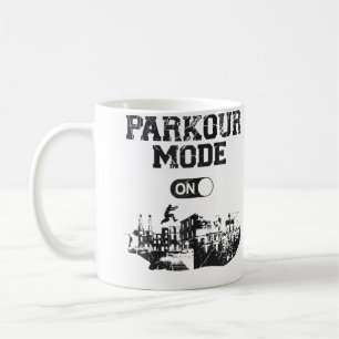 Parkour Fri Löpning Traceur Vintage Parkour Mode Kaffemugg