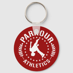 Parkour friidrottkeychain nyckelring