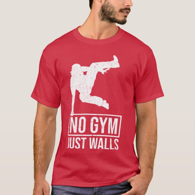Parkour gifts Parkour sports parkur gifts friend T Shirt (Framsida)