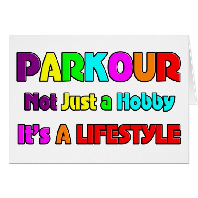 PARKOUR HÄLSNINGSKORT (Framsidan Horizontal)