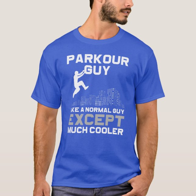 Parkour Hobby Etreme Sportraceur funny T Shirt (Framsida)