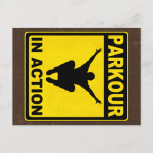 Parkour i handlingSignboard Vykort