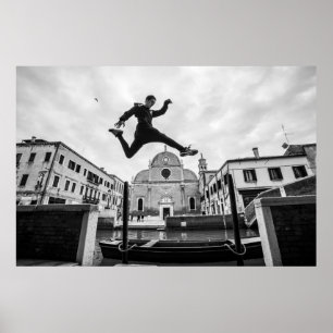 Parkour i Venedig Poster
