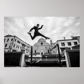 Parkour i Venedig Poster