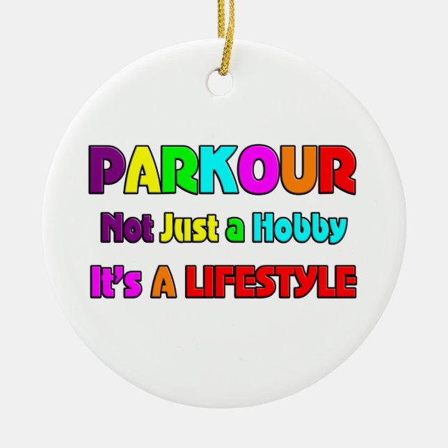 PARKOUR JULGRANSPRYDNAD KERAMIK (Framsidan)