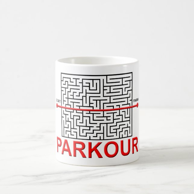 Parkour Labyrint Rolig Mugg (Center)