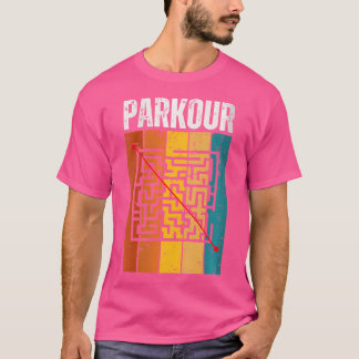 Parkour Labyrint Vintage Retro 70Talsdesign Parkou T Shirt