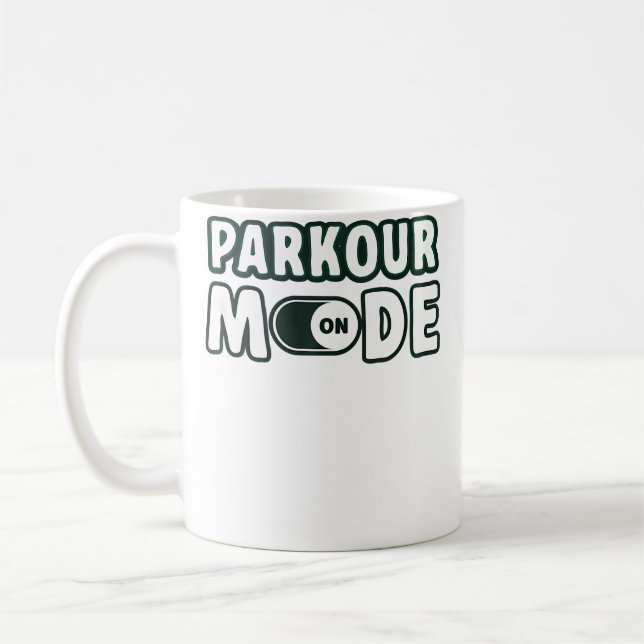 Parkour-läge På Fri löpning Parkour Kaffemugg (Vänster)