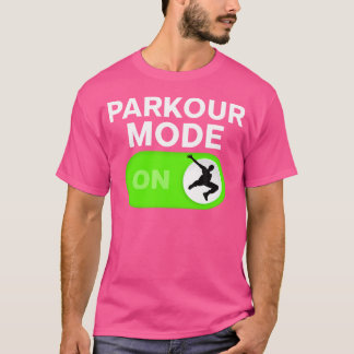 Parkour-läge På Frirunning Silhuett Pojkar T Shirt