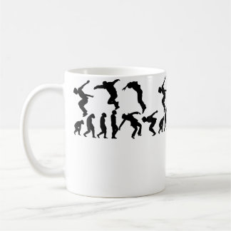 Parkour Löpning Klättrare Löpare Hinderbana Par Kaffemugg