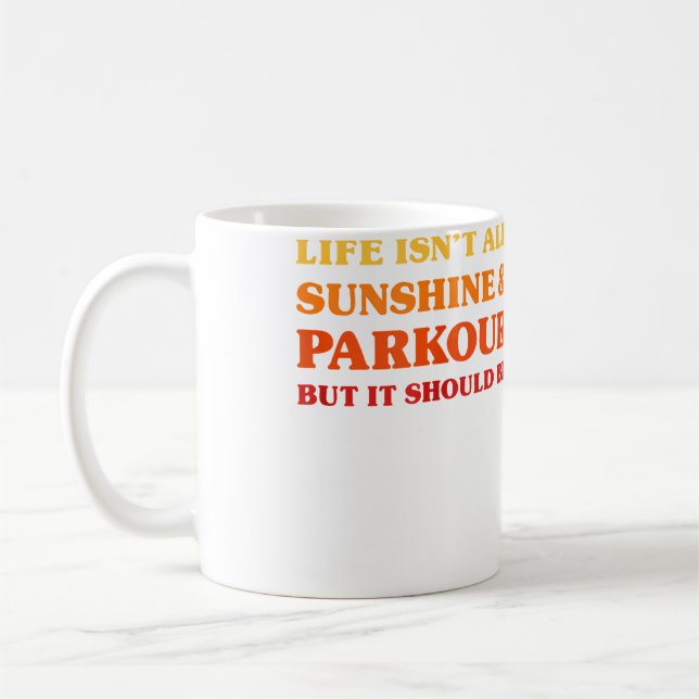 Parkour Män som älskar Parkour Kvinnor som älskar  Kaffemugg (Vänster)