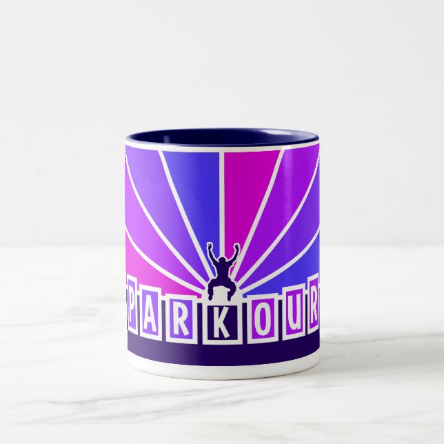 PARKOUR mugg - välj stil & färg (Center)