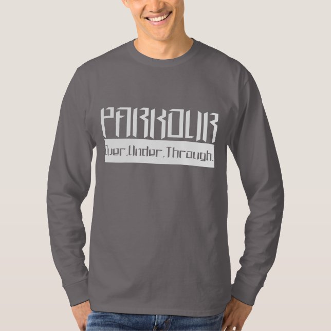 Parkour O.U.T vit T-shirt (Framsida)