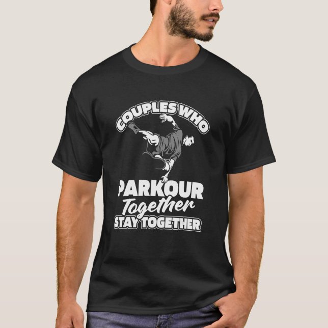 Parkour par Springer - Traceur Free Running T Shirt (Framsida)