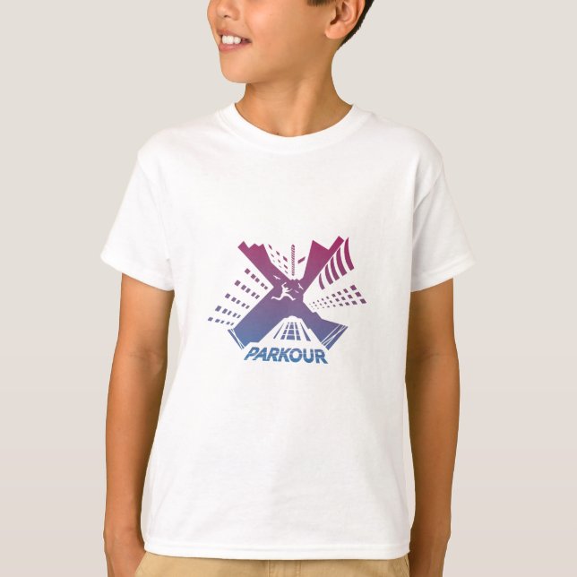Parkour, Parkour, Acrobatik, Freerunning T Shirt (Framsida)