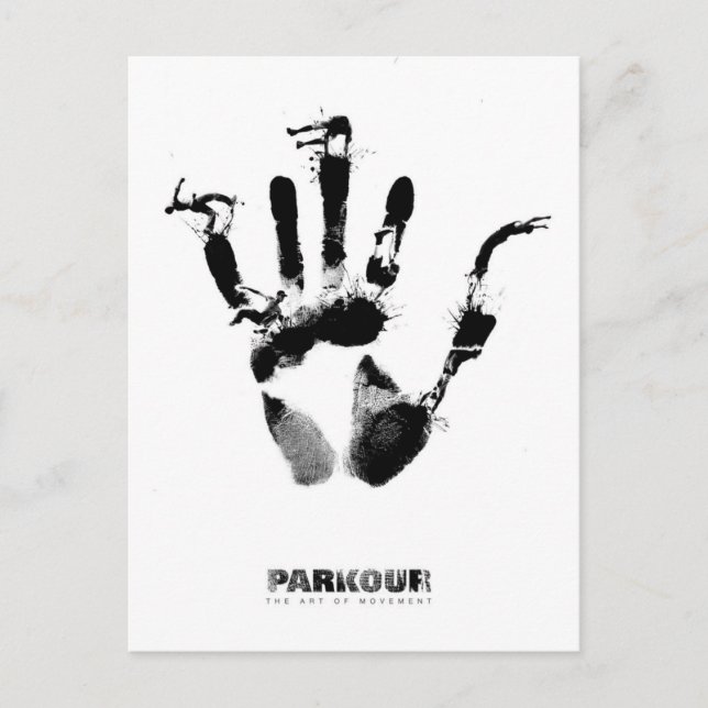 Parkour Poster Vykort (Framsida)