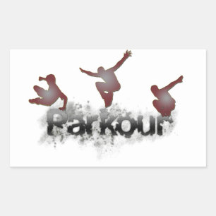 Parkour Rektangulärt Klistermärke