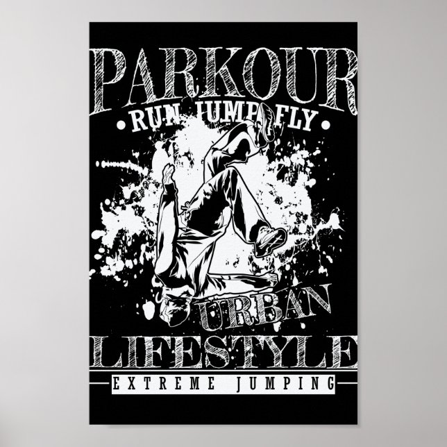 parkour run jump fly poster (Framsidan)