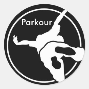 Parkour. Runt Klistermärke