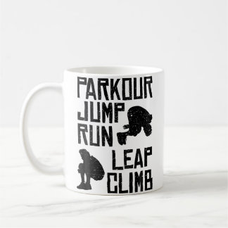 Parkour Shirt - Jump Run Leap Climb Kaffemugg