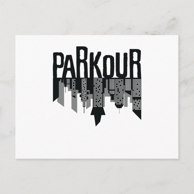 Parkour Skyline Vykort (Framsida)